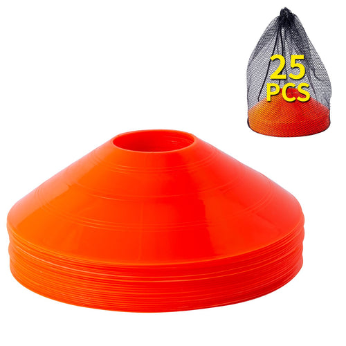 25 Pcs Agility Soccer Cones Set